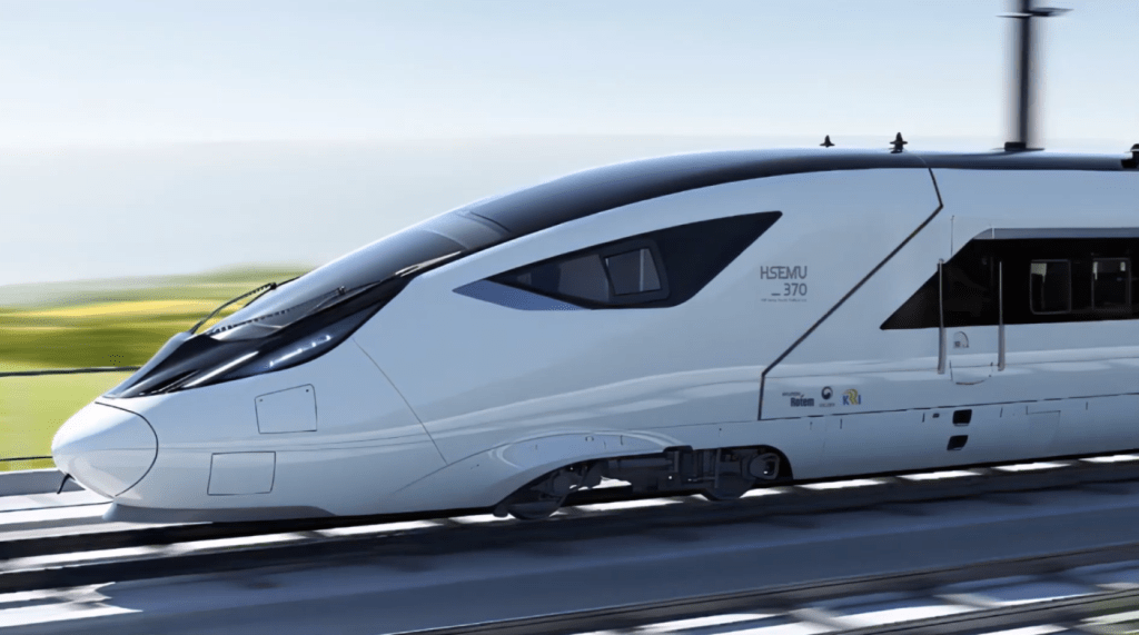 (Technologie): La Corée du sud dévoile l’EMU-370, un train à grande vitesse de nouvelle&nbsp;génération