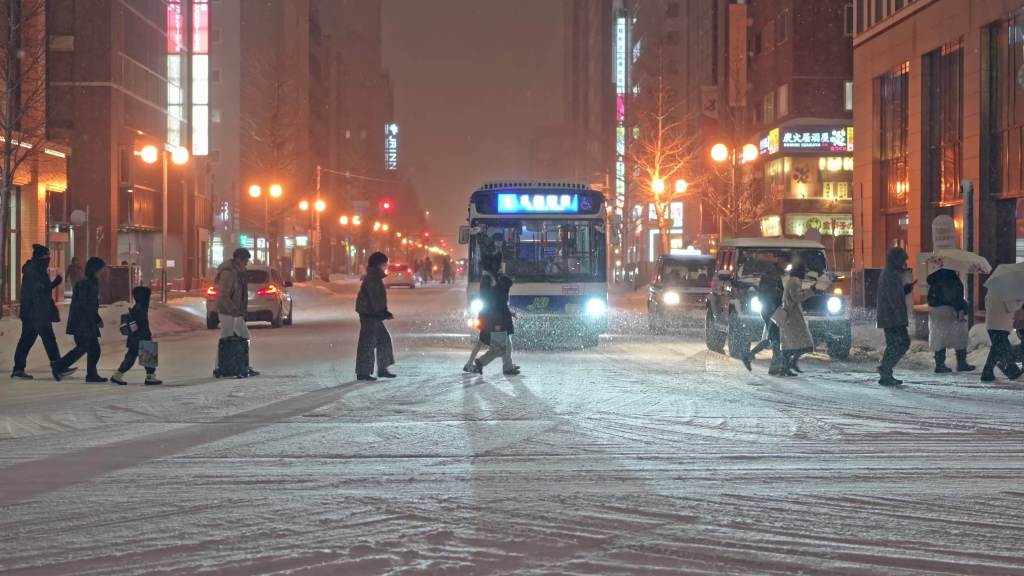 (Hokkaido) l’hiver comme paysage urbain à&nbsp;Sapporo